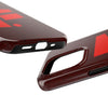 Durable Tough Phone Case - Stylish Red Wood Design for Protection