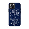 Artistic Tough Phone Case - Tribal Cat Design