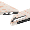 Chic Tough Phone Case with Abstract Blush Spots