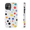 Colorful Polka Dot Tough Phone Case - Durable & Stylish for Everyday Use