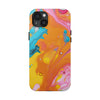 Vibrant Abstract Tough Phone Case | Colorful Protective Cover for Trendsetters