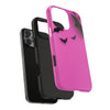 Halloween Bat Pattern Tough Phone Case - Pink Spooky Protection