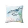 Ocean-Inspired Square Pillow for Coastal Decor