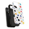 Colorful Polka Dot Tough Phone Case - Durable & Stylish for Everyday Use