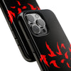 Bold Red Flames Tough Phone Case - Durable Protection for Adventurers