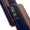 Retro Rainbow Tough Phone Case - Durable Protection for Your Device