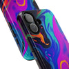 Vibrant Abstract Tough Phone Cases - Shockproof Protection with Colorful Design