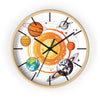 Solar System Wall Clock - Planetary Decor for Astronomy Lovers