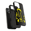 Tough Phone Cases - Durable Protection with Edgy Yellow Design