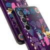 Whimsical Tough Phone Case - Colorful Animal and Floral Design