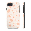 Chic Tough Phone Case with Abstract Blush Spots