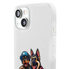 Playful Dog Duo Flexi Cases - Perfect for Pet Lovers