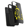 Tough Phone Cases - Durable Protection with Edgy Yellow Design