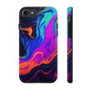 Vibrant Abstract Tough Phone Cases - Shockproof Protection with Colorful Design