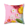 Floral Print Square Pillow - Brighten Up Your Space!