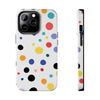 Colorful Polka Dot Tough Phone Case - Durable & Stylish for Everyday Use