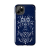 Artistic Tough Phone Case - Tribal Cat Design