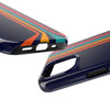 Retro Rainbow Tough Phone Case - Durable Protection for Your Device