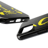 Tough Phone Cases - Durable Protection with Edgy Yellow Design