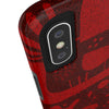 Bold Red Abstract Tough Phone Case - Durable & Unique Protection