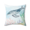 Ocean-Inspired Square Pillow for Coastal Decor