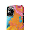 Vibrant Abstract Tough Phone Case | Colorful Protective Cover for Trendsetters