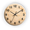 Rustic Natural Wood Wall Clock – Modern Minimalist Timepiece for Home and Office Decor