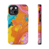 Vibrant Abstract Tough Phone Case | Colorful Protective Cover for Trendsetters