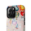 Colorful Kids’ Phone Case – Cute Cartoon Design with Balloons and Animals