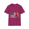 USA Flag Teens T-Shirt, Comfort Summer Wear, Trendy Fashion Tee, Softstyle Tee, Unisex Tee