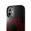 Bold Red Starburst Tough Phone Case - Durable Protection for Style and Safety