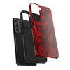 Bold Red Abstract Tough Phone Case - Durable & Unique Protection