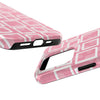 Chic Floral Tough Phone Case - Stylish Pink Frame Design