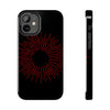 Bold Red Starburst Tough Phone Case - Durable Protection for Style and Safety