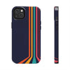 Retro Rainbow Tough Phone Case - Durable Protection for Your Device