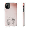 Floral Tough Phone Case - Elegant Botanical Design for Nature Lovers