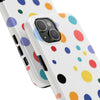 Colorful Polka Dot Tough Phone Case - Durable & Stylish for Everyday Use