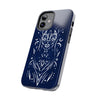 Artistic Tough Phone Case - Tribal Cat Design