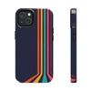 Retro Rainbow Tough Phone Case - Durable Protection for Your Device