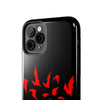 Bold Red Flames Tough Phone Case - Durable Protection for Adventurers