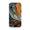 Vibrant Marble Tough Phone Case - Unique Artistic Design for Protection