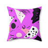 Vibrant Contemporary Square Pillow - Abstract Design for Modern Home Decor