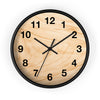 Rustic Natural Wood Wall Clock – Modern Minimalist Timepiece for Home and Office Decor