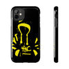 Tough Phone Cases - Durable Protection with Edgy Yellow Design