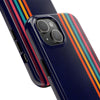 Retro Rainbow Tough Phone Case - Durable Protection for Your Device