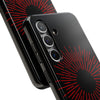 Bold Red Starburst Tough Phone Case - Durable Protection for Style and Safety