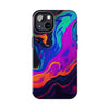 Vibrant Abstract Tough Phone Cases - Shockproof Protection with Colorful Design