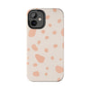 Chic Tough Phone Case with Abstract Blush Spots