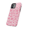 Chic Floral Tough Phone Case - Stylish Pink Frame Design