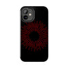 Bold Red Starburst Tough Phone Case - Durable Protection for Style and Safety